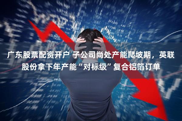 广东股票配资开户 子公司尚处产能爬坡期，英联股份拿下年产能“对标级”复合铝箔订单